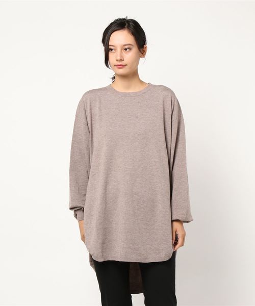 rps(アールピーエス)の「ラウンドチュニック(チュニック・レディース・ブラック/ブラウン/モカ/グレイッシュベージュ/ブルー/オートミール・M)」の17枚目の写真