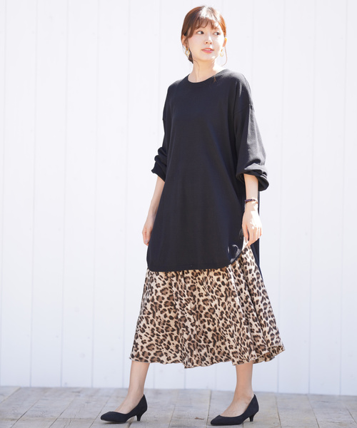 rps(アールピーエス)の「ラウンドチュニック(チュニック・レディース・ブラック/ブラウン/モカ/グレイッシュベージュ/ブルー/オートミール・M)」の7枚目の写真