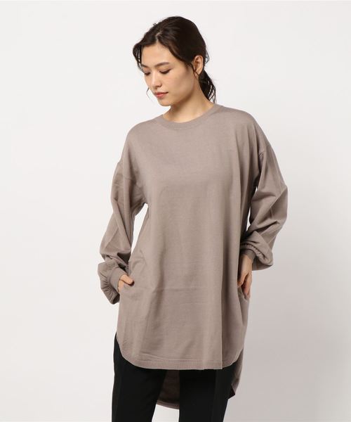 rps(アールピーエス)の「ラウンドチュニック(チュニック・レディース・ブラック/ブラウン/モカ/グレイッシュベージュ/ブルー/オートミール・M)」の22枚目の写真