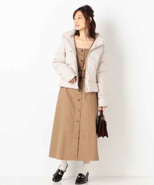 archives（アルシーヴ）の「シームテープフードダウンジャケット（ダウンジャケット/コート・レディース・ブラック/ネイビー/グレー系その他/ピンクベージュ・MEDIUM）」の11枚目の写真