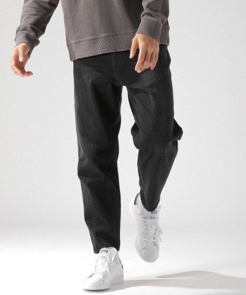 BAYFLOW(ベイフロー)の「デニムワイドテーパード 20SS(デニムパンツ・メンズ・ブラック/アクア・SMALL/MEDIUM/LARGE)」の8枚目の写真