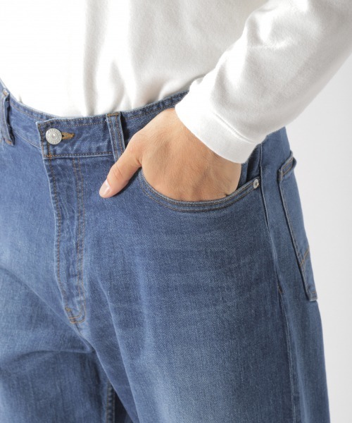 BAYFLOW(ベイフロー)の「デニムワイドテーパード 20SS(デニムパンツ・メンズ・ブラック/アクア・SMALL/MEDIUM/LARGE)」の16枚目の写真