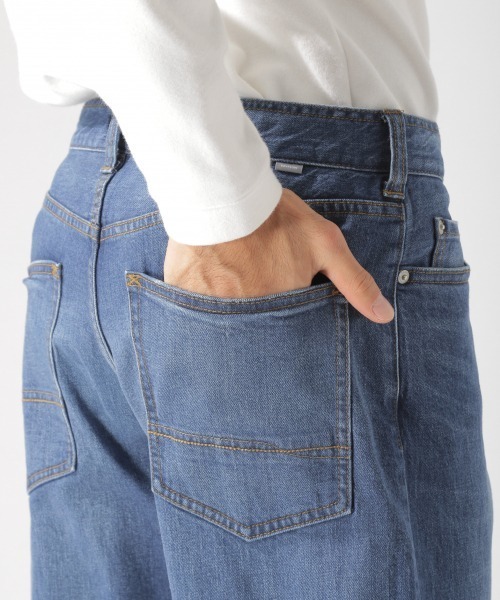 BAYFLOW(ベイフロー)の「デニムワイドテーパード 20SS(デニムパンツ・メンズ・ブラック/アクア・SMALL/MEDIUM/LARGE)」の17枚目の写真