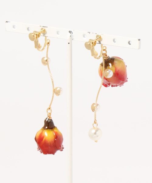 apres jour（アプレジュール）の「【apres jour×ARIAZ】ローズパールイヤリング（イヤリング・レディース・パープル/レッド/ピンク/ボルドー/ラベンダー/スモークピンク・FREE）」の12枚目の写真