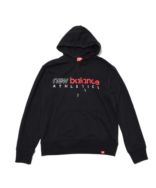NEW BALANCE(ニューバランス)の「エッセンシャルズアイコンスウェットプルオーバーフーディ(パーカー・メンズ・ブラック/グレー/インディゴブルー・SMALL/MEDIUM/LARGE/X-LARGE/XX-LARGE)」の1枚目の写真