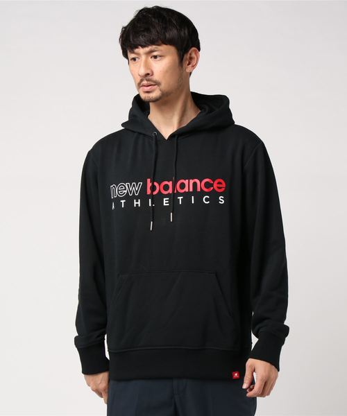NEW BALANCE(ニューバランス)の「エッセンシャルズアイコンスウェットプルオーバーフーディ(パーカー・メンズ・ブラック/グレー/インディゴブルー・SMALL/MEDIUM/LARGE/X-LARGE/XX-LARGE)」の15枚目の写真
