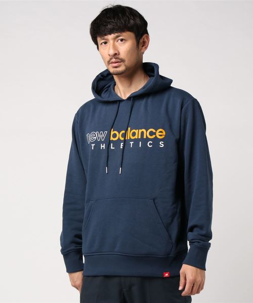 NEW BALANCE(ニューバランス)の「エッセンシャルズアイコンスウェットプルオーバーフーディ(パーカー・メンズ・ブラック/グレー/インディゴブルー・SMALL/MEDIUM/LARGE/X-LARGE/XX-LARGE)」の11枚目の写真