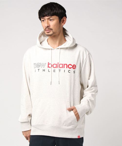 NEW BALANCE(ニューバランス)の「エッセンシャルズアイコンスウェットプルオーバーフーディ(パーカー・メンズ・ブラック/グレー/インディゴブルー・SMALL/MEDIUM/LARGE/X-LARGE/XX-LARGE)」の12枚目の写真