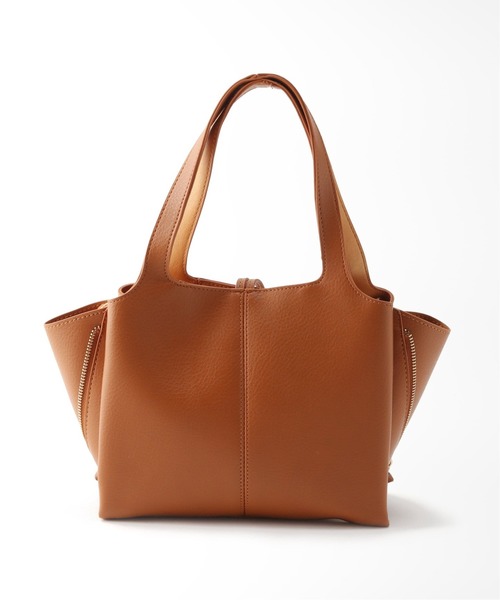 B.C STOCK（ベーセーストック）の「サイドファスナートートBAG（ショルダーバッグ・レディース・ブラック/ベージュ/キャメル・FREE）」の5枚目の写真