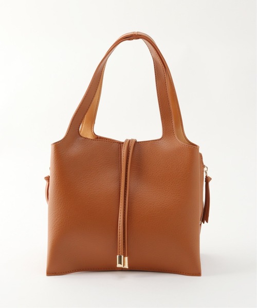 B.C STOCK（ベーセーストック）の「サイドファスナートートBAG（ショルダーバッグ・レディース・ブラック/ベージュ/キャメル・FREE）」の17枚目の写真