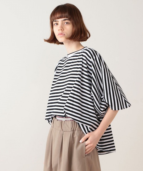 FRAPBOIS（フラボア）の「サークルノッチ カットソー（Tシャツ/カットソー・レディース・レッド/その他1/ベージュ系その他・1）」の3枚目の写真