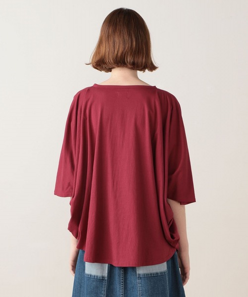 FRAPBOIS（フラボア）の「サークルノッチ カットソー（Tシャツ/カットソー・レディース・レッド/その他1/ベージュ系その他・1）」の5枚目の写真