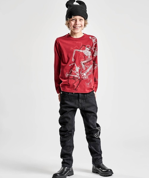 JOHN GALLIANO（ジョンガリアーノ）の「John Galliano(ジョン ガリアーノ)Kids & Junior プリント長袖ロンTカットソー（Tシャツ/カットソー・キッズ・グレー/レッド・6Y/8Y/10Y/12Y/14Y/16Y/4Y）」の5枚目の写真
