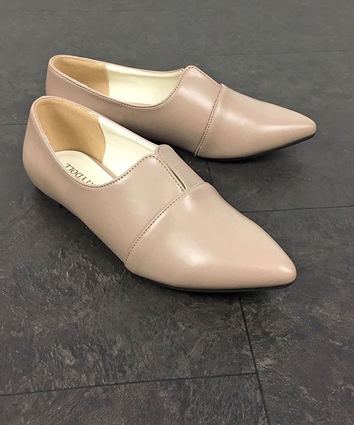 LibertyDoll（リバティードール）の「Liberty Doll / センターセパレートフラット センタースリットパンプス(1106)（パンプス・レディース・ブラック/ダークブラウン/ブラウン/シルバー/ワイン/ネイビー/パイソン/ホワイト/ベージュ/グレイッシュベージュ/ブラウン系その他/ブラック系その他/ブラウン系その他2/ゴールド・LL/3L/S/M/L/SS/XL）」の21枚目の写真