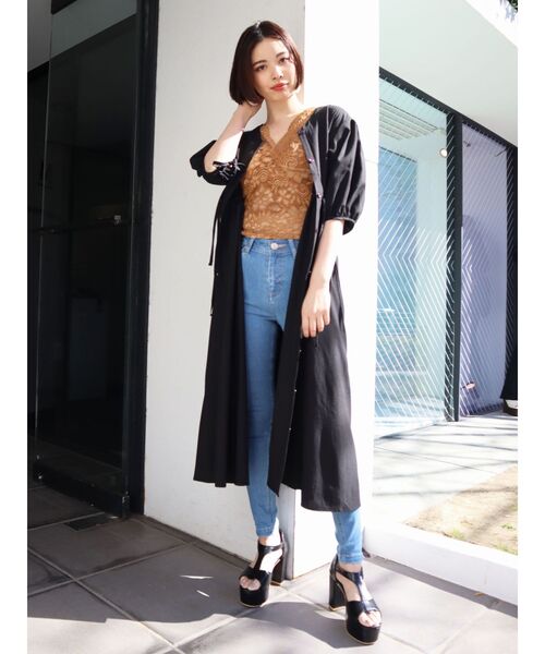 EMODA（エモダ）の「【ELDER】NUDEハイウエストデニム（デニムパンツ・レディース・インディゴブルー/ブルー/ブラック・X-SMALL/MEDIUM/SMALL）」の5枚目の写真