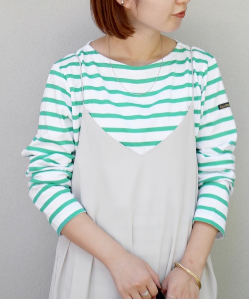 LEMINOR(ルミノール)の「【Leminor/ルミノア】JSカラー別注 ボーダーカットソー◆(Tシャツ/カットソー)」|グリーン