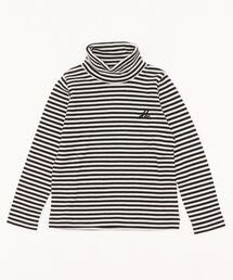 agnes b. | J190 E TS キッズ ボーダータートルネックカットソー(Tシャツ/カットソー)
