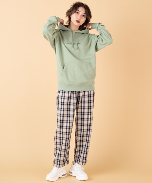 WEGO（ウィゴー）の「WEGO/シンプル刺繍ロゴプルパーカー（パーカー・メンズ・ベージュ/オフホワイト/グリーン・LARGE/SMALL/MEDIUM）」の7枚目の写真