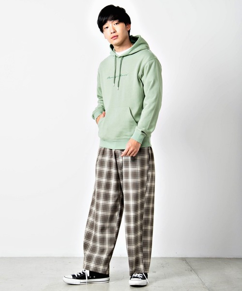 WEGO（ウィゴー）の「WEGO/シンプル刺繍ロゴプルパーカー（パーカー・メンズ・ベージュ/オフホワイト/グリーン・LARGE/SMALL/MEDIUM）」の16枚目の写真