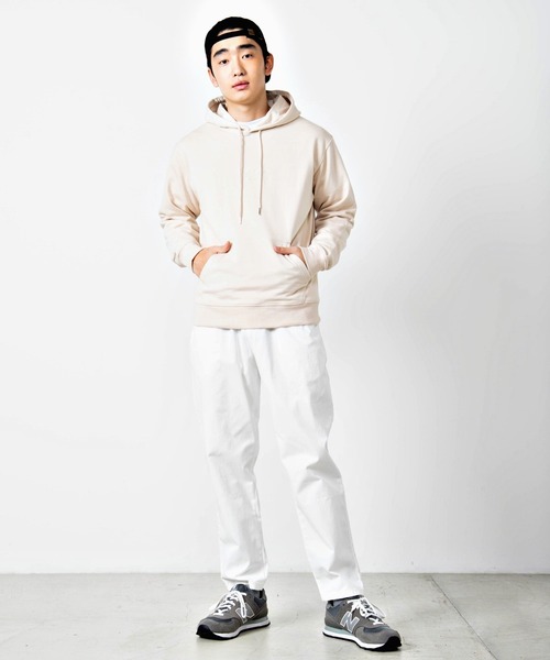 WEGO（ウィゴー）の「WEGO/シンプル刺繍ロゴプルパーカー（パーカー・メンズ・ベージュ/オフホワイト/グリーン・LARGE/SMALL/MEDIUM）」の18枚目の写真