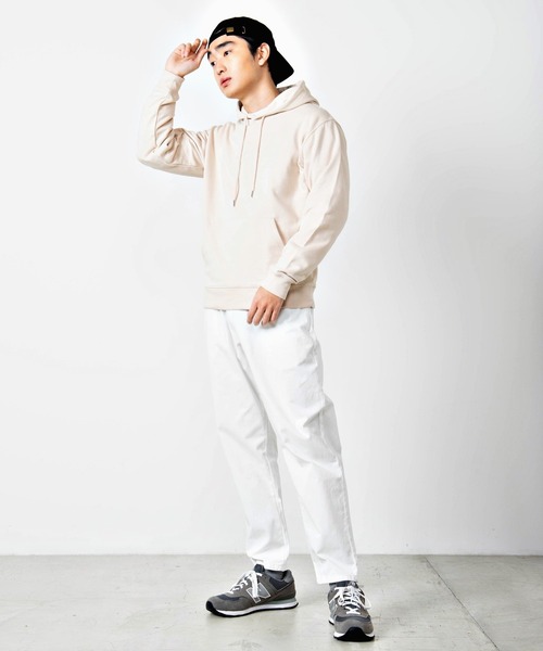 WEGO（ウィゴー）の「WEGO/シンプル刺繍ロゴプルパーカー（パーカー・メンズ・ベージュ/オフホワイト/グリーン・LARGE/SMALL/MEDIUM）」の12枚目の写真