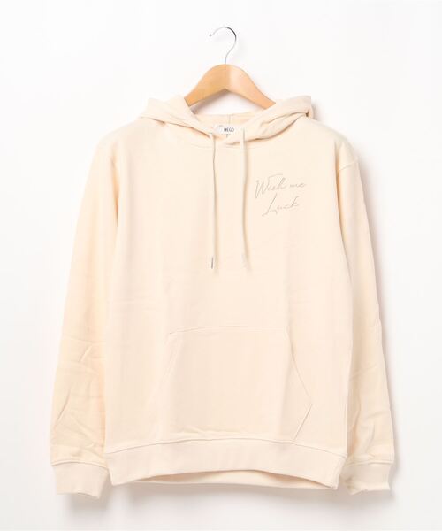 WEGO（ウィゴー）の「WEGO/シンプル刺繍ロゴプルパーカー（パーカー・メンズ・ベージュ/オフホワイト/グリーン・LARGE/SMALL/MEDIUM）」の17枚目の写真