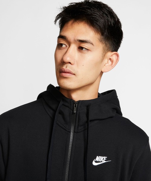 NIKE(ナイキ)の「クラブフレンチテリーフルジップフーディ(パーカー・メンズ・杢グレー/ブラック・MEDIUM/LARGE/X-LARGE)」の6枚目の写真