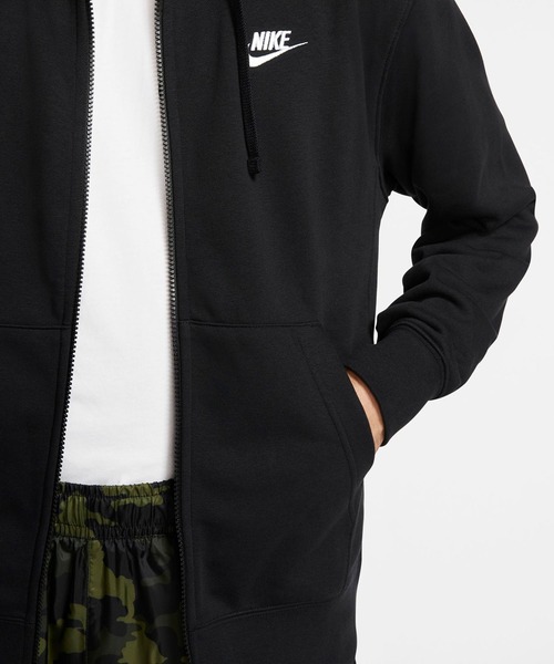 NIKE(ナイキ)の「クラブフレンチテリーフルジップフーディ(パーカー・メンズ・杢グレー/ブラック・MEDIUM/LARGE/X-LARGE)」の5枚目の写真