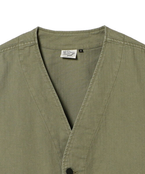 orSlow / Vネック ヘリンボーンツイルジャケット＜MEN