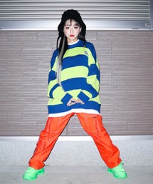 Candy Stripper | DINO BONE BORDER ニット(ニット/セーター)