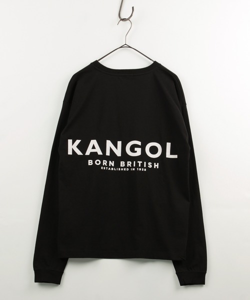 KANGOL(カンゴール)の「【KANGOL/カンゴール】 オーバーサイズ ワンポイント刺繍 バックプリントロゴ ロングTシャツ/ロンT(Tシャツ/カットソー・メンズ・ブラック/ベージュ/オフホワイト・M/L/XL)」の3枚目の写真