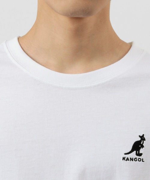KANGOL(カンゴール)の「【KANGOL/カンゴール】 オーバーサイズ ワンポイント刺繍 バックプリントロゴ ロングTシャツ/ロンT(Tシャツ/カットソー・メンズ・ブラック/ベージュ/オフホワイト・M/L/XL)」の12枚目の写真
