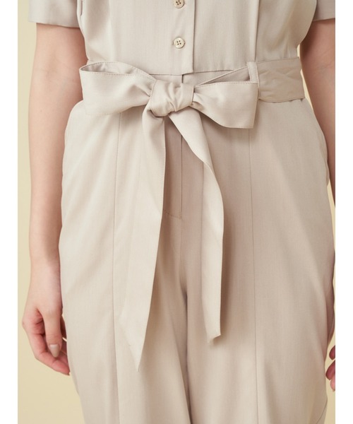 MIIA(ミーア)の「パフスリーブコンビネゾン(サロペット/オーバーオール・レディース・ブラック/オレンジ/ベージュ・FREE)」の12枚目の写真