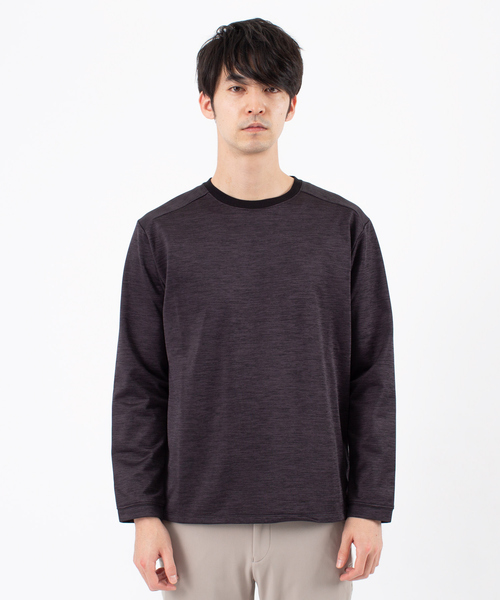 ABAHOUSE(アバハウス)の「MOON TOP クルーネック 長袖カットソー(Tシャツ/カットソー・メンズ・ブラック/グレー/ベージュ/ネイビー・44/46/48)」の6枚目の写真
