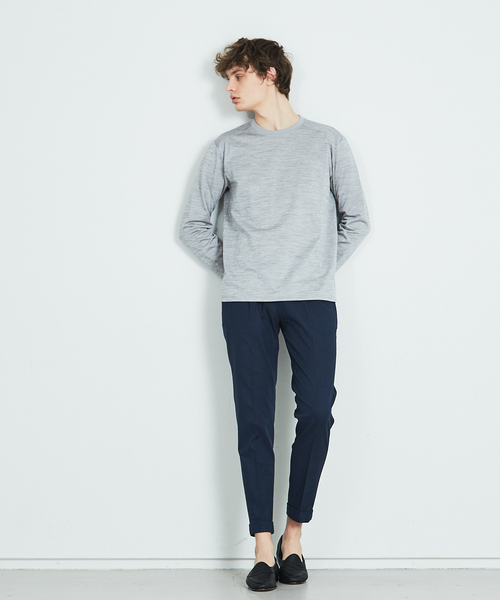 ABAHOUSE(アバハウス)の「MOON TOP クルーネック 長袖カットソー(Tシャツ/カットソー・メンズ・ブラック/グレー/ベージュ/ネイビー・44/46/48)」の18枚目の写真