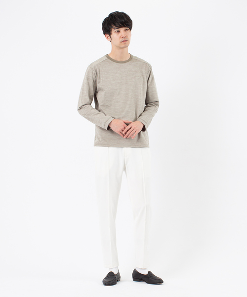 ABAHOUSE(アバハウス)の「MOON TOP クルーネック 長袖カットソー(Tシャツ/カットソー・メンズ・ブラック/グレー/ベージュ/ネイビー・44/46/48)」の21枚目の写真