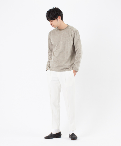 ABAHOUSE(アバハウス)の「MOON TOP クルーネック 長袖カットソー(Tシャツ/カットソー・メンズ・ブラック/グレー/ベージュ/ネイビー・44/46/48)」の22枚目の写真