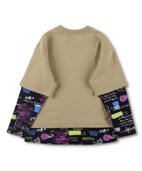 RADCHAP（ラッドチャップ）の「重ね着風トレーナー（スウェット・キッズ・ベージュ/ブルー・120cm/150cm/100cm/110cm/90cm/140cm/130cm）」の15枚目の写真