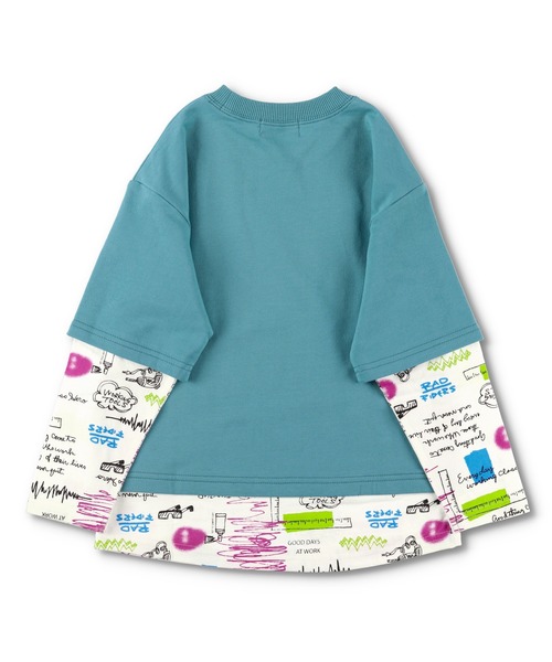 RADCHAP（ラッドチャップ）の「重ね着風トレーナー（スウェット・キッズ・ベージュ/ブルー・120cm/150cm/100cm/110cm/90cm/140cm/130cm）」の17枚目の写真