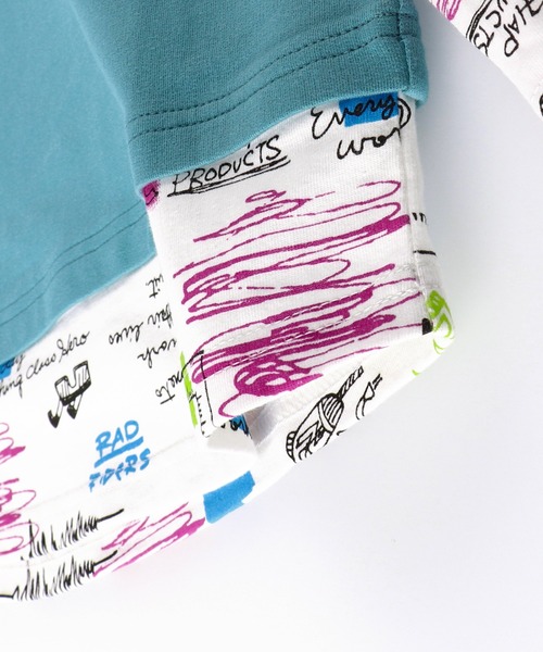 RADCHAP（ラッドチャップ）の「重ね着風トレーナー（スウェット・キッズ・ベージュ/ブルー・120cm/150cm/100cm/110cm/90cm/140cm/130cm）」の19枚目の写真