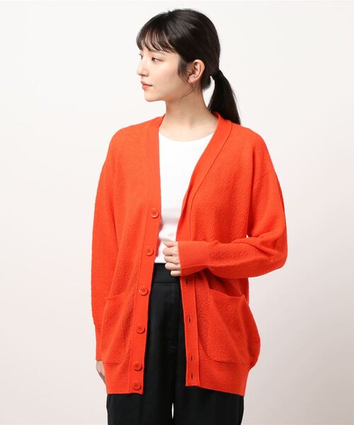 unfil アンフィル / ニットカーディガン オレンジ 新品