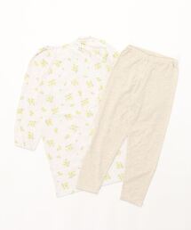 KID BLUE | キッドブルー -ワッフルミモザpt -キッズ用長袖パジャマ -SNQM514 -kidblue(ルームウェア/パジャマ)