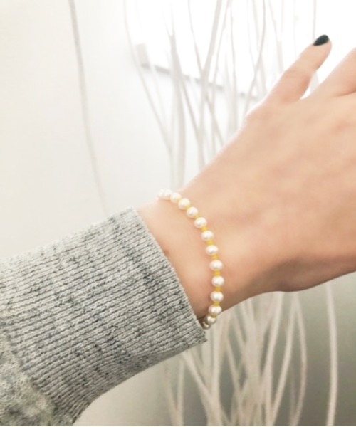 Newport（ニューポート）の「淡水パールブレスレット（ブレスレット・レディース・ホワイト/レッド/グリーン/イエロー/ブルー・17.5cm）」の6枚目の写真