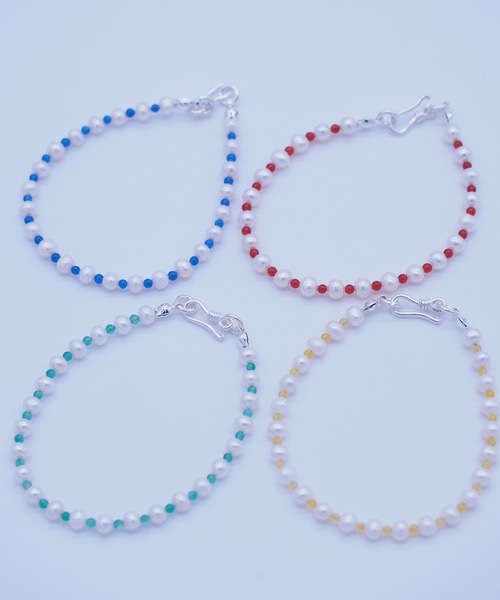 Newport（ニューポート）の「淡水パールブレスレット（ブレスレット・レディース・ホワイト/レッド/グリーン/イエロー/ブルー・17.5cm）」の20枚目の写真