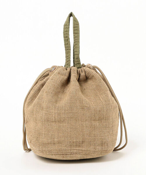 napron（ナプロン）の「Napron × BEAMS BOY / ジュート ペイシェント バッグ（ハンドバッグ・レディース・ベージュ/ブラック・ONE SIZE）」の7枚目の写真