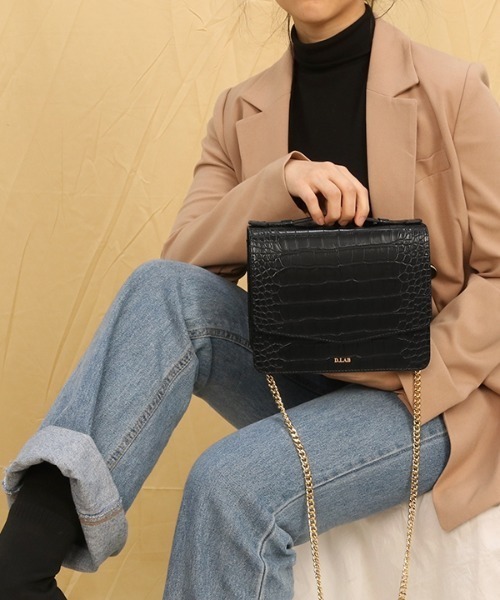 D.LAB(ディラップ)の「【D.LAB 】エリーバッグ+ 2ストラップ/ D.LAB Elly bag + 2 Strap(ショルダーバッグ・レディース・ブラック/アイボリー・FREE)」の12枚目の写真