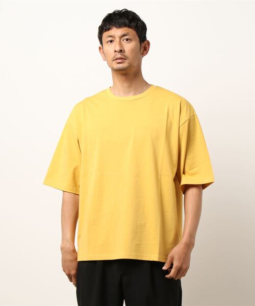 STYLEBLOCK（スタイルブロック）の「接触冷感＆ドライビッグTシャツ（Tシャツ/カットソー・メンズ・ブラック/イエロー/ホワイト/グリーン/ベージュ・LL/L/M）」の5枚目の写真