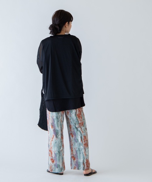 ANGIE(アンジー)の「シアールーズシルエットロンT(長袖)(Tシャツ/カットソー・レディース・ブラック/ライトパープル/ライトグレー・FREE)」の8枚目の写真