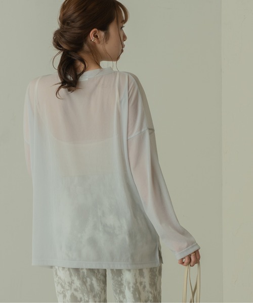 ANGIE(アンジー)の「シアールーズシルエットロンT(長袖)(Tシャツ/カットソー・レディース・ブラック/ライトパープル/ライトグレー・FREE)」の14枚目の写真