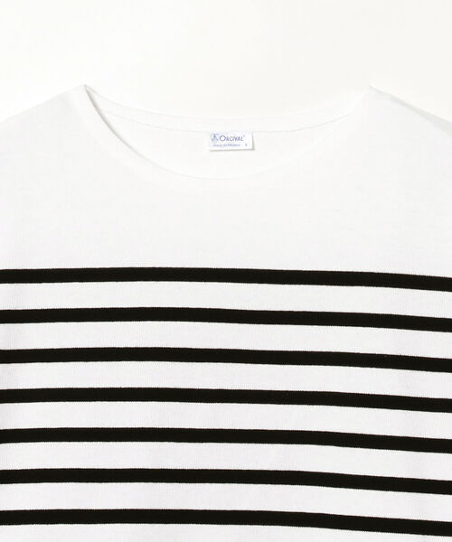 ORCIVAL（オーシバル）の「ORCIVAL × BEAMS / 別注 Russell Over Size Border（Tシャツ/カットソー・メンズ・ブラック/ブルー・4/5/6）」の18枚目の写真